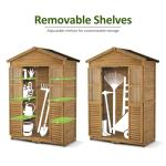 Outdoor Storage Cabinet with Lockable Door, 78 Inches