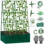 Cucumber Trellis A-Frame with Plant Support Clips