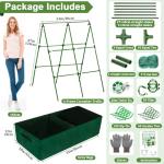 Cucumber Trellis A-Frame with Plant Support Clips