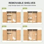 Gizoon Waterproof Outdoor Storage Cabinet with Shelves