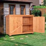 VINGLI Large Outdoor Wooden Garden Storage Shed