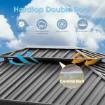 Aoxun 10' x 12' Aluminum Outdoor Gazebo