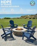 FOOWIN Set of 4 Folding Adirondack Chairs