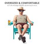 Weather-Resistant Adirondack Chairs with Cup Holder
