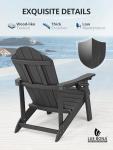 Weather Resistant Adirondack Chairs Set of 6