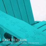 Weather-Resistant Adirondack Chairs with Cup Holder
