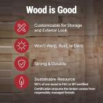 Fairfax 10x20 Wooden Storage Shed for Gardening