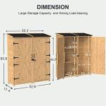 Gizoon Waterproof Outdoor Storage Cabinet with Shelves