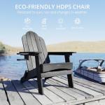 LUE BONA Folding Adirondack Chairs Set of 2