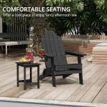 LUE BONA Folding Adirondack Chairs Set of 2