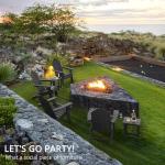 LUE BONA Folding Adirondack Chairs Set of 2