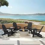 LUE BONA Folding Adirondack Chairs Set of 2