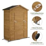Outdoor Storage Cabinet with Lockable Door, 78 Inches