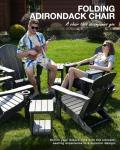 Wooden Folding Adirondack Chair with Cup Holder