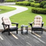 Adirondack Chairs Set of 2 with Cushions
