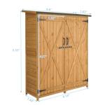 Outvita Waterproof Outdoor Storage Shed with Shelves