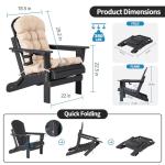 Adirondack Chairs Set of 2 with Cushions