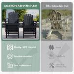 Stackable Adirondack Chairs Set of 2 - Black