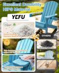 Weather Resistant Adirondack Chair with Cup Holder