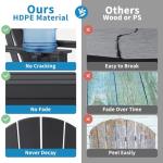 Adirondack Chairs Set of 2 with Cushions