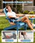 Weather Resistant Adirondack Chair with Cup Holder