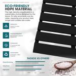 Stackable Adirondack Chair Set of 4 - Black