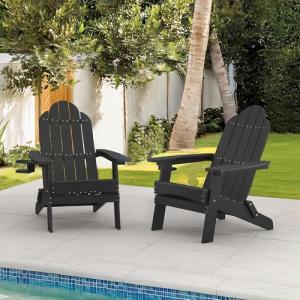 Homenjoy Folding Adirondack Chairs Set of 2