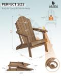 LUE BONA Folding Adirondack Chair Set of 4