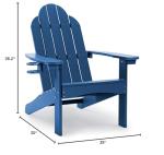 Navy Blue Adirondack Chairs Set of 2