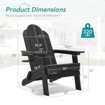 Homenjoy Folding Adirondack Chairs Set of 2