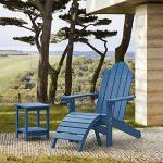 Navy Blue Adirondack Chairs Set of 2
