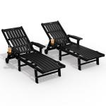 Oversized Outdoor Chaise Lounge Chair Set of 2