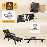 Oversized Outdoor Chaise Lounge Chair Set of 2