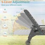 Adjustable Outdoor Lounge Chair Set of 2