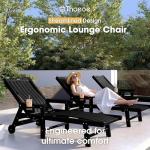 Oversized Outdoor Chaise Lounge Chair Set of 2