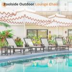 LUE BONA Outdoor Chaise Lounge Chair Set of 2