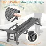 Adjustable Outdoor Lounge Chair Set of 2