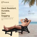 Oversized Outdoor Chaise Lounge Chair Set of 2