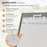 LUE BONA Outdoor Chaise Lounge Chair Set of 2