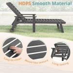 Adjustable Outdoor Lounge Chair Set of 2