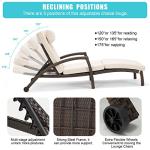 Set of 2 Adjustable Outdoor Lounge Chairs