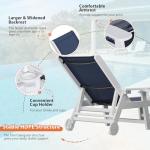 2-Pack Adjustable Outdoor Chaise Lounge Chairs