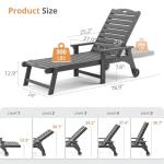 Adjustable Outdoor Lounge Chair Set of 2