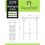 Dura-Trel Wellington Vinyl Garden Archway, White
