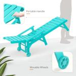 3-Piece Adjustable Chaise Lounge Set with Table