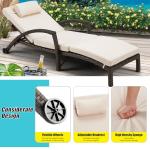Set of 2 Adjustable Outdoor Lounge Chairs