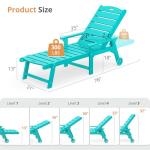 Adjustable Outdoor Chaise Lounge Chairs Set of 2