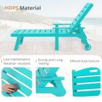 3-Piece Adjustable Chaise Lounge Set with Table