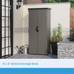 Suncast 22 Cu. Ft. Vertical Outdoor Storage Shed