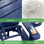 Adjustable Outdoor Lounge Chair Set with Cup Holder